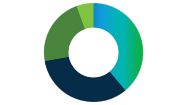 doughnut pie chart of job titles that participated in summit