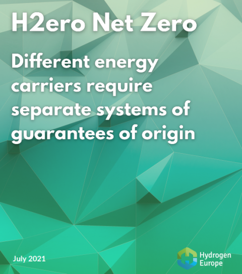Hydrogen Europe – Different Energy Carriers Require Separate Systems of Guarantees of Origin